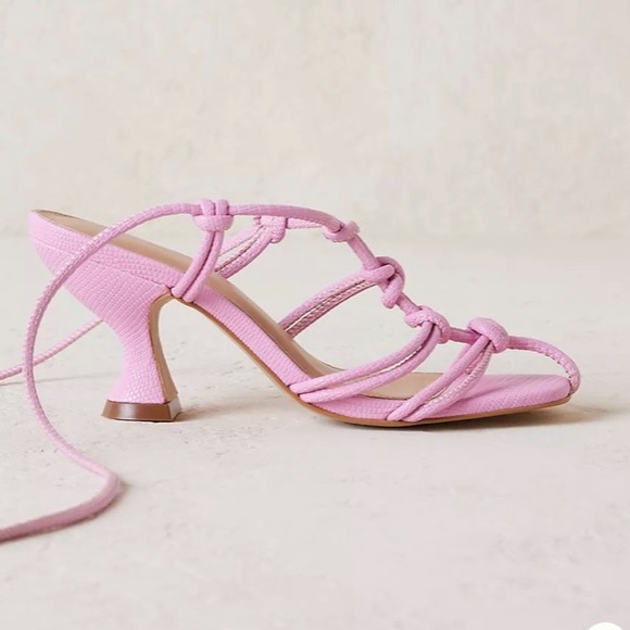 New Anthropologie Light Pink Strappy Spring, Summer Sandals - Picture 6 of 9
